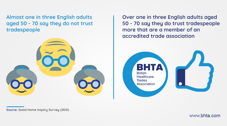 BHTA urges older people to go ahead with home adaptations by finding its trusted members