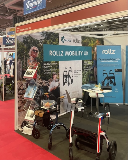 the Rollz Mobility stand at Naidex