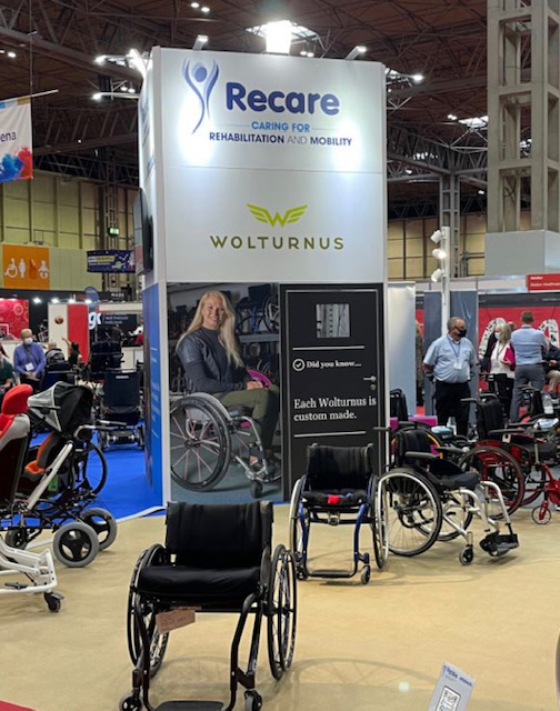 The Recare stand at Naidex