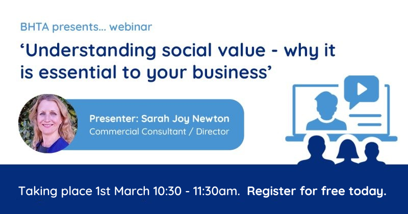 March 1st webinar: Social Value and the Tendering Process