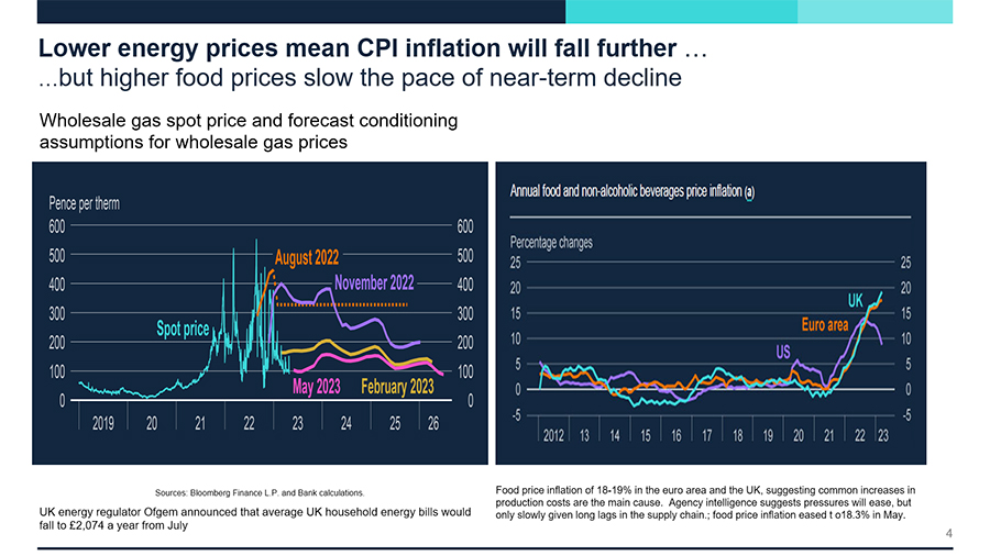 Bank of England CPI inflation forecast May 2023 