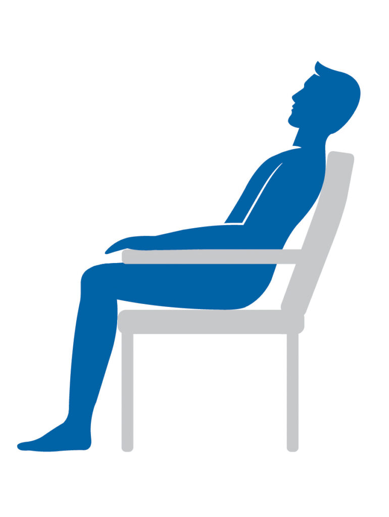 Seated posture graphic