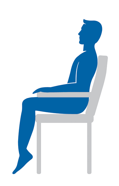 Seated posture graphic