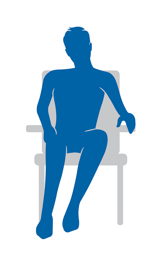 Seated posture image